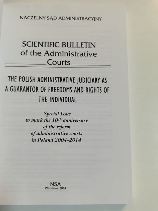 Scientific Bulletin of The Administrative Courts