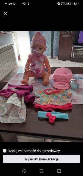 lalka bobas baby born z akcesoriami