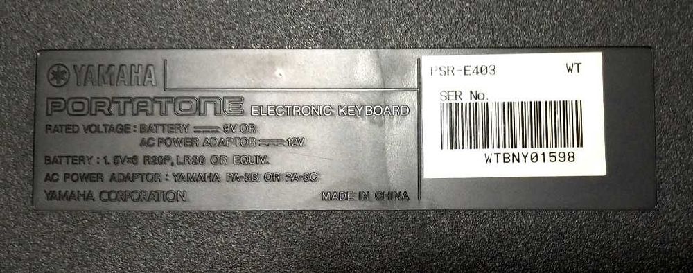 Синтезатор Yamaha PSR - E403
