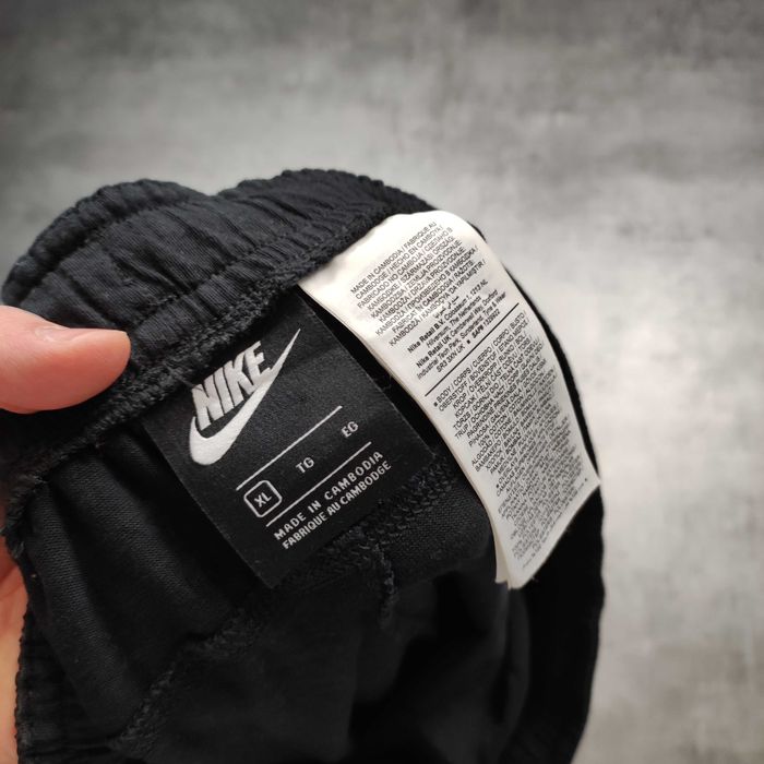 MĘSKIE Dresy Sportowe Joggery Czarne Nike Logo Sportswear Casual Stret