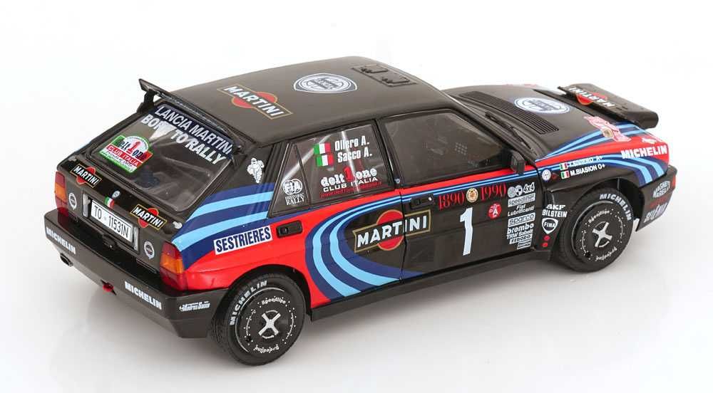 Solido 1/18 - Lancia Delta "Martini" Rally Monte Carlo 1990 Triburte to Biasion