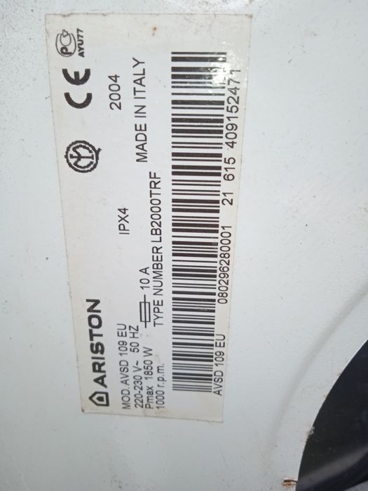 Двигун до пральної Арістон AVSD109EU. 3 фази