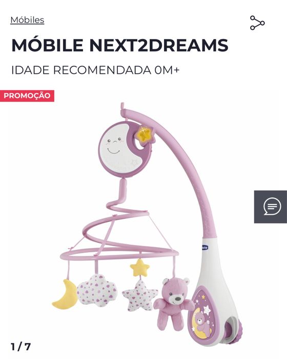 Mobile Next2Dreams Chicco Rosa NOVO