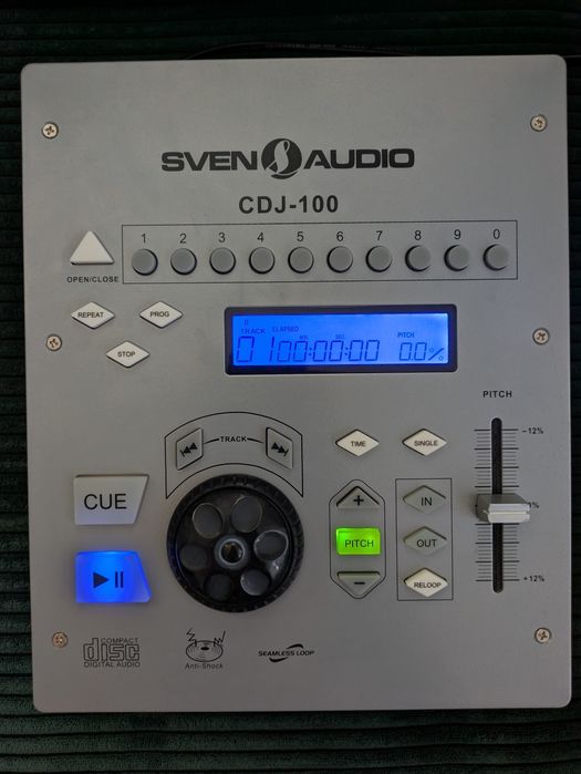 Програвач CD дисків, діджей пульт Sven