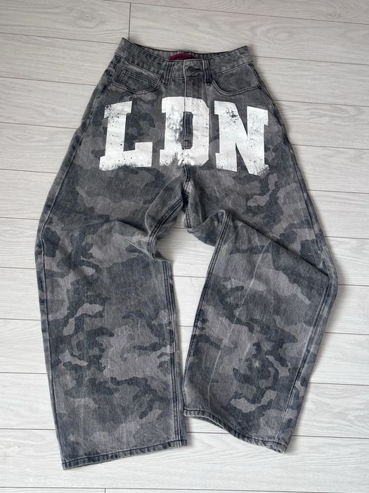 baggy camo jeans Jaded London широкі джинси