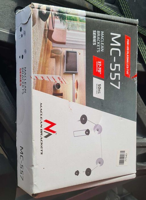 Uchwyt do telewizora Maclean MC-557 37-70" 50kg czarny
