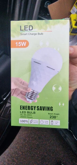 Акумуляторна аварійна led лампа ap-2915, ap-2916, fa-3820 в патрон е27