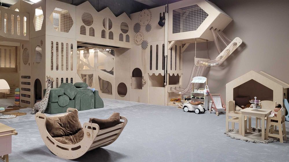 Sala zabaw, drewniany tor przeszkód, małpi gaj dla dzieci, producent!