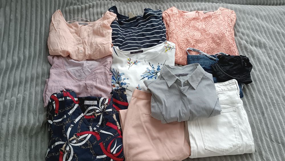 Megapaka ubrań sukienki bluzki spodnie M&s H&m Sinsay  42