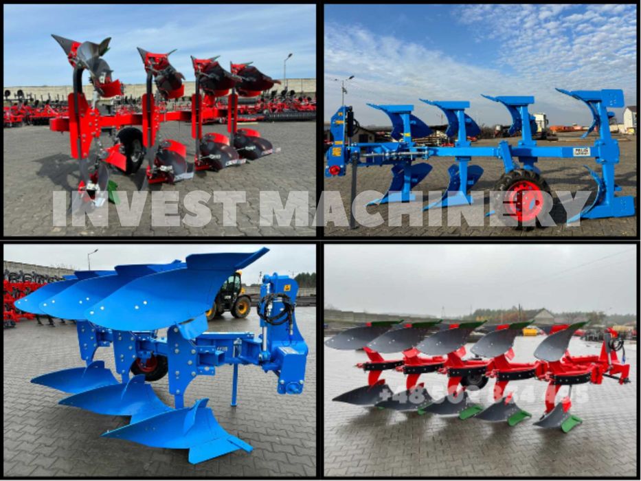 Pług obrotowy zagonowy EURO-MASZ unia nowy GWARANCJA 3 lata