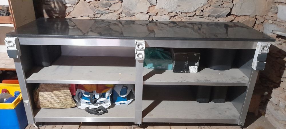 Bancada de Inox e Pedra