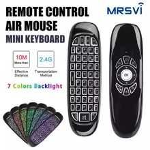 Teclado Sem Fio Air Mouse 2.4GRF 7 Cores Backlight (NOVO)