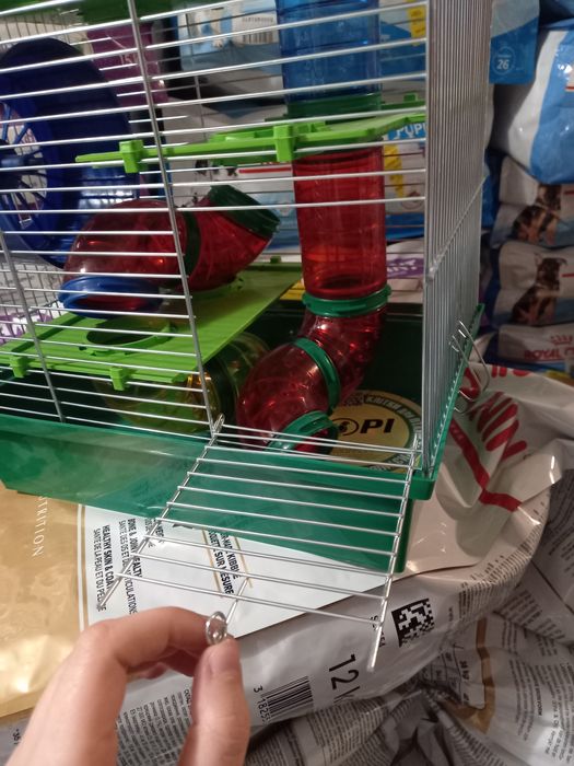 АКЦИЯ Клетка Хомяк 3 Люкс цинк 33.5х23х43 см