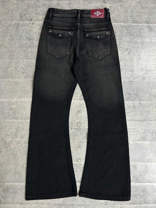 Джинси DETW Jeans flared faded washed jeans клеш кльош джинси