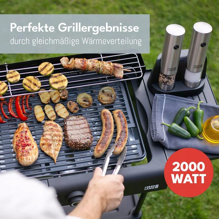 Lebenlang 2 W 1 Grill Elektryczny Do Użytku Na Zewnątrz I Wewnątrz