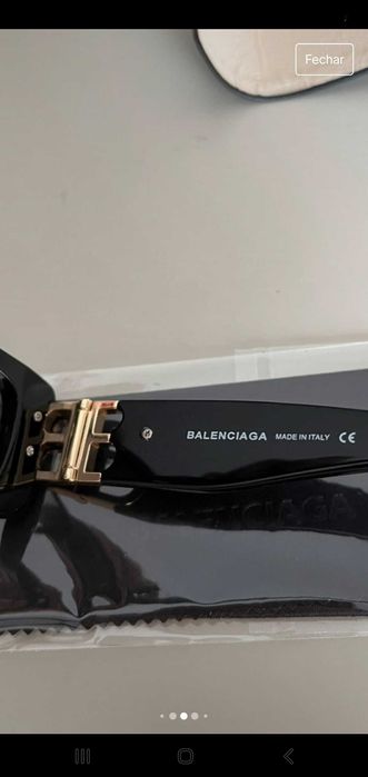 Óculos de sol unisexo Balenciaga usados pouco