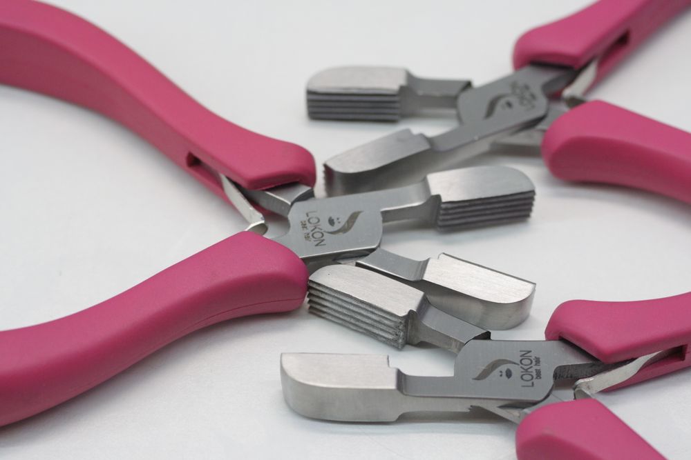 Тугоплавкий гелевый цветной кератин для наращивания волос. Инструмент