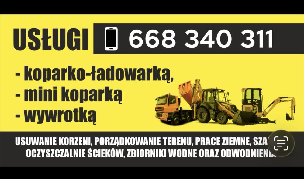 Uslugi koparko ladowarka