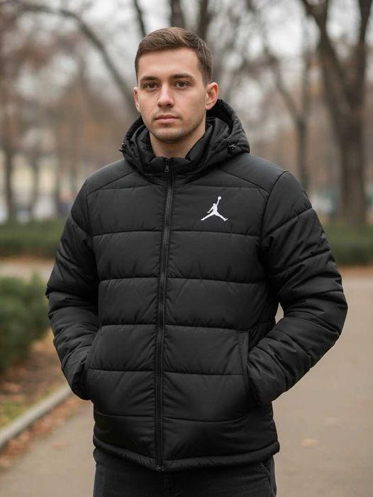 Nike Jordan Куртка Черная - Зимовий Пуховик Джордан