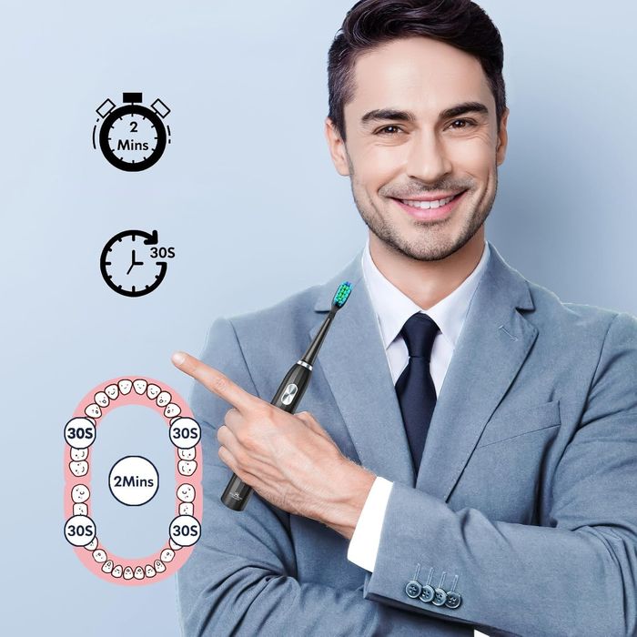 Soniczna Szczoteczka Elektryczna Dada-Tech z Timerem i 9 Końcówkami