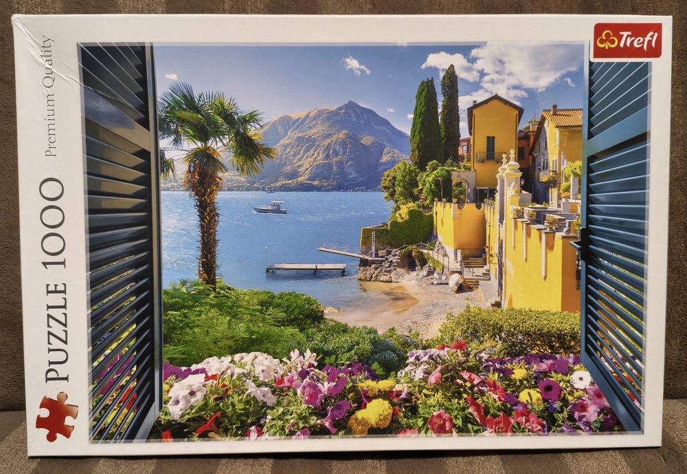 Puzzle Trefl 1000 "Widok na jezioro Como"