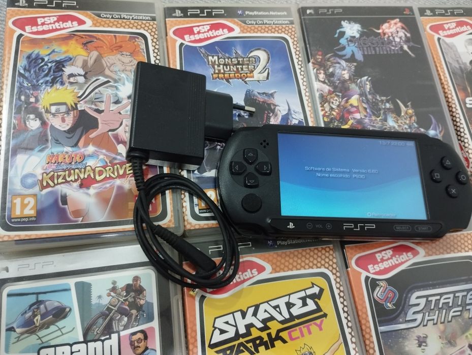 Pack PSP Street E1004 + 10 Jogos