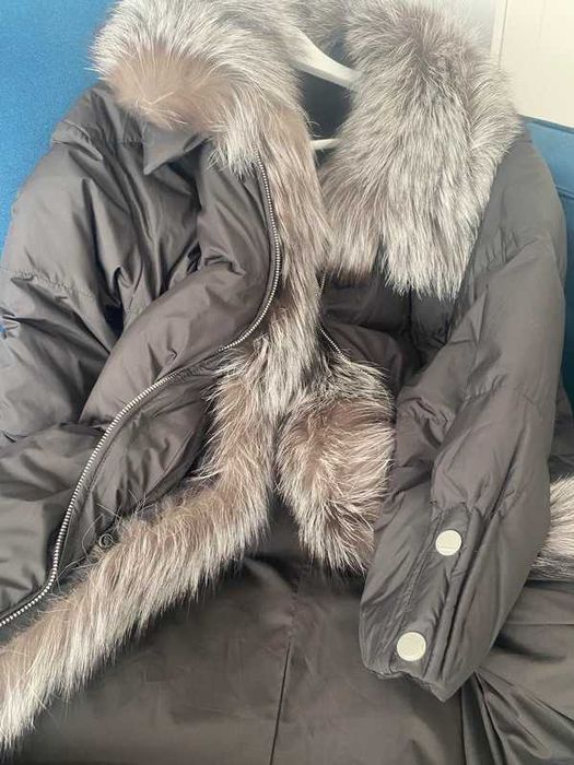 Luksusowy płaszcz puchowy Goose Down XL