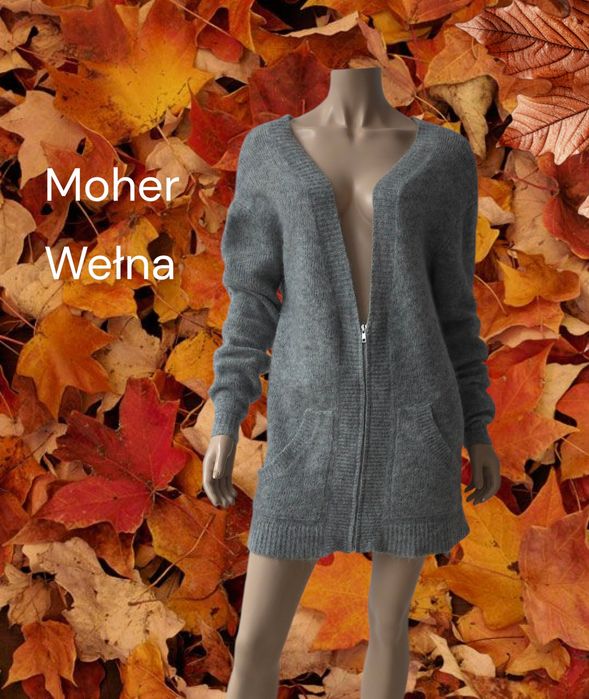 Holzweiler kardigan oversize wełniany sweter damski M/XL