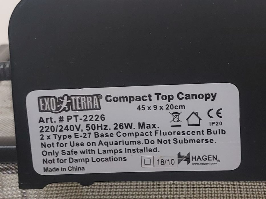 Sprzedam terarium i lampę