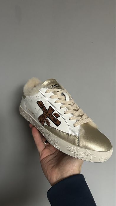 Кеди з хутром , преміата , premiata зимні . 38 р / 24.5 см