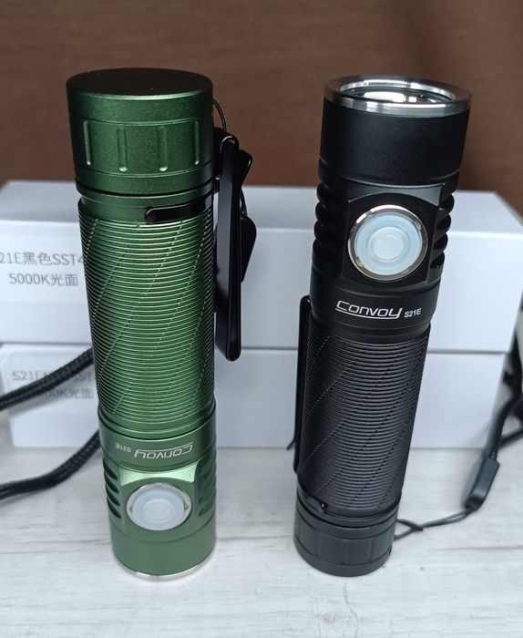 Ліхтарики Convoy S21E SST40 - 21700, TYPE-C. Різне світло, чохол. ОПТ