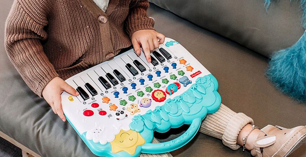 PIANINO ZE ZWIĘRZETAMI muzyczne interaktywne Fisher Price DLA DZIECI