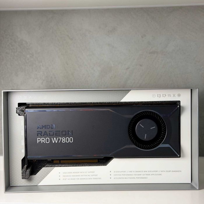 AMD Radeon Pro W7800 32GB GDDR6 ECC | NOWA | 3 Miesiące Gwarancji Rozruchowej | Faktura Vat Marża