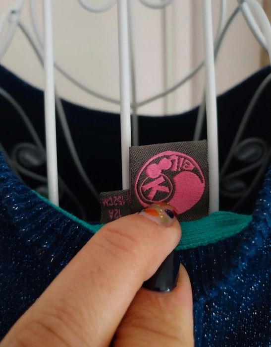 Camisola malha azul | com brilho | menina | algodão | Bilook | 12 anos64584756264194124