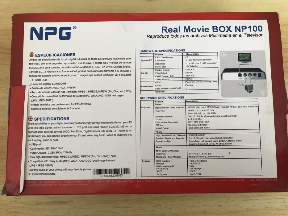 NPG Real Movie Box NP100