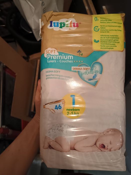 Pieluszki lupilu roz 1, 2 opakowania