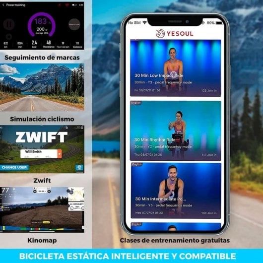Bicicleta estática para spinning/cycling - Como nova