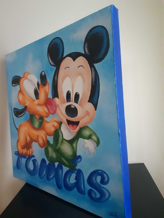 Quadro personalizado p Tomás c Mickey