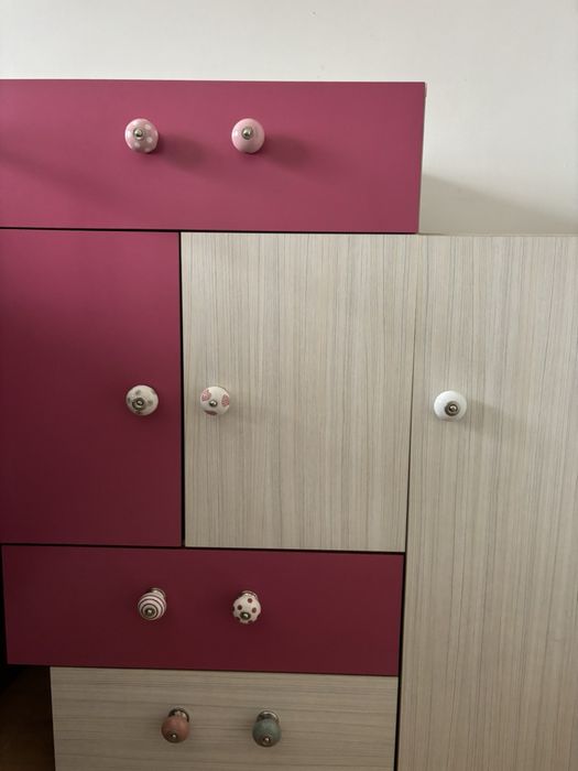 Szafka szafa komoda dla dziecka dziewczynki szuflady półki