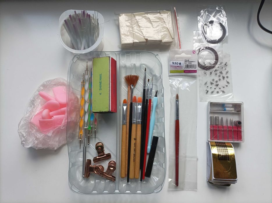 Kit Manicure Profissional - Varios Materiais Unhas Gel