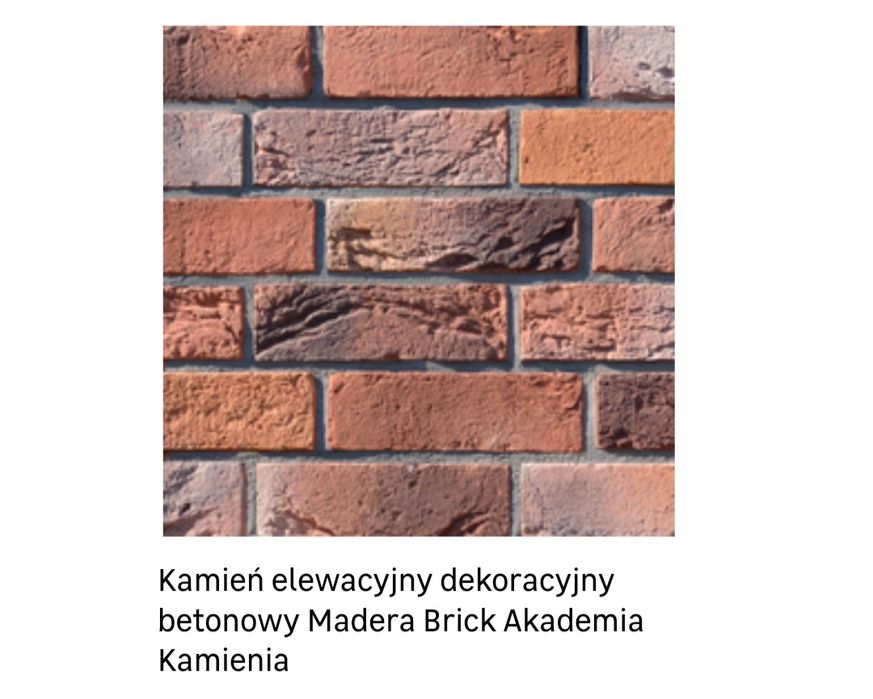 Kamień elewacyjny, czerwone cegiełki
