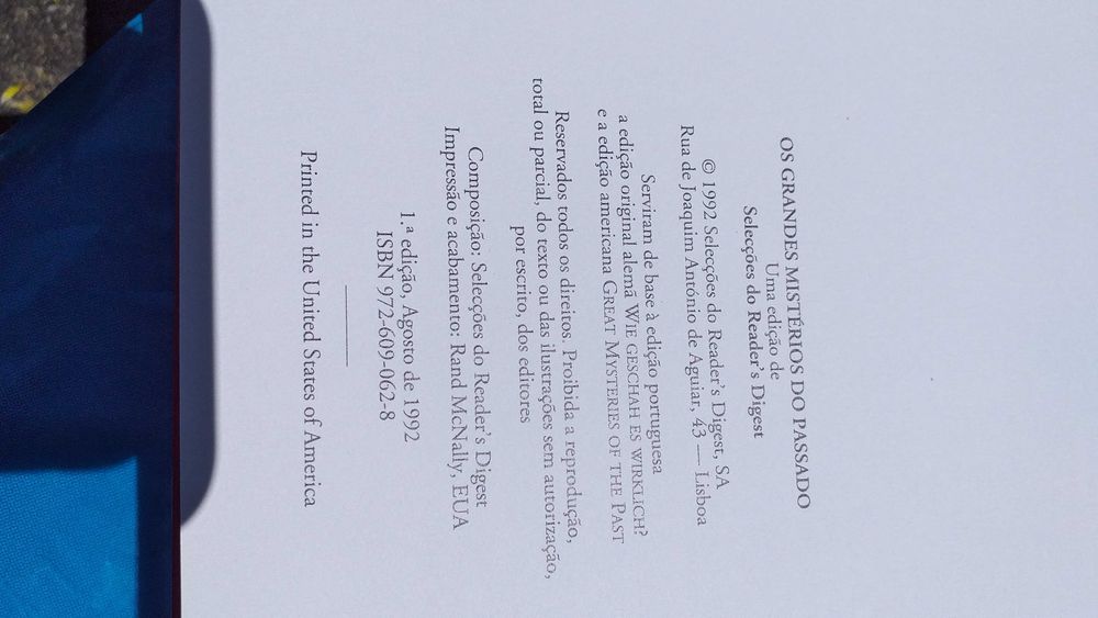 Livro Os grandes mistérios do passado