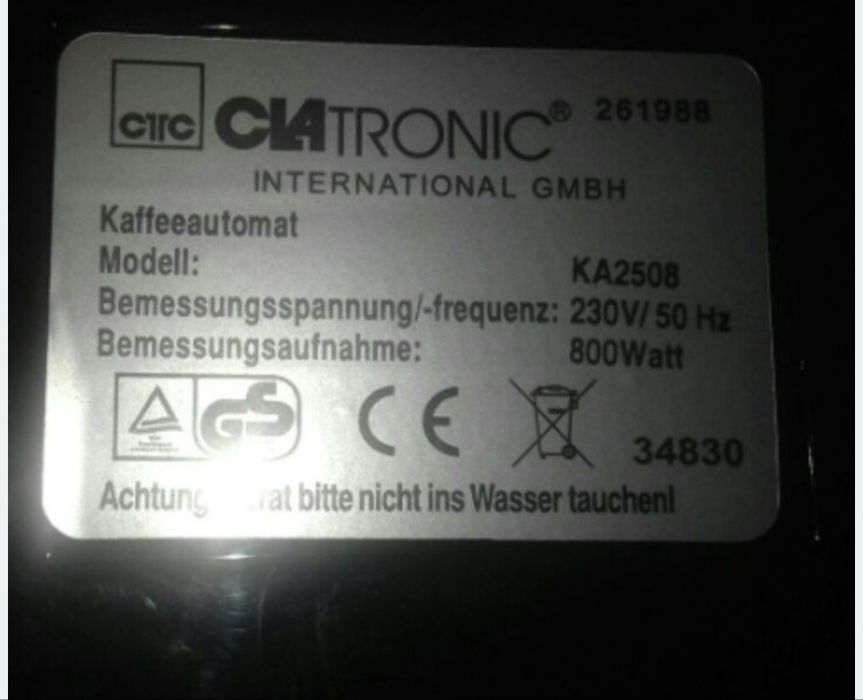 Ekspres do kawy Clatronic - nowy