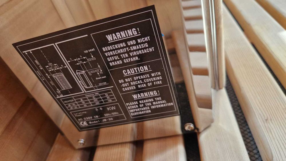 Sauna zewnetrzna ogrodowa fińska sucha SZKLANA HARVIA 3os 230V nowa