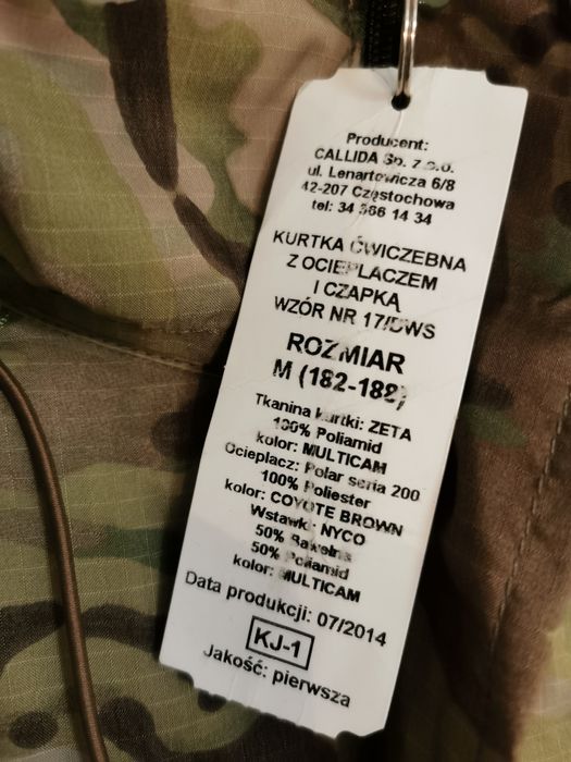 Kurtka wojskowa 17 DWS Multicam M 182–188 | Callida | NOWA