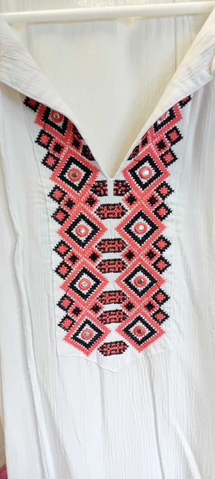 Koszula biała ethno boho s/m