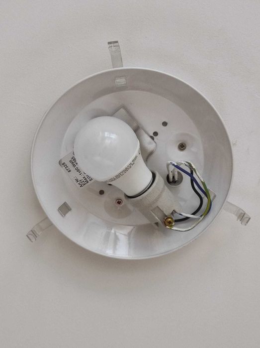 plafon circular teto metal e vidro