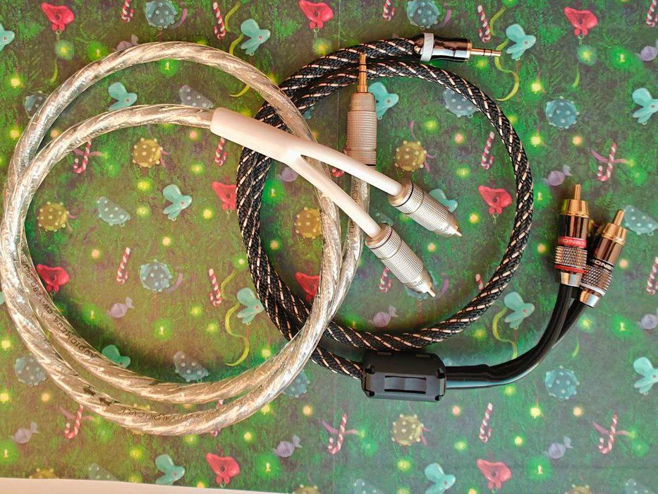 Кабель 3.5 мм на 2RCA Hi-Fi Monster ATAUDIO EMK UGREEN YYTCG 0.5 - 5 м