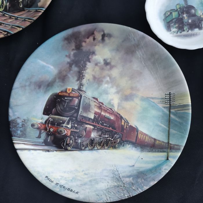 Lokomotywa talerze kolekcjonerskie porcelana