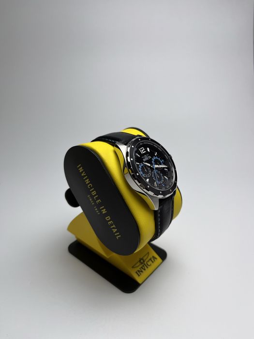 Invicta 49360, чоловічий годинник зі шкіряним ремінцем, інвікта